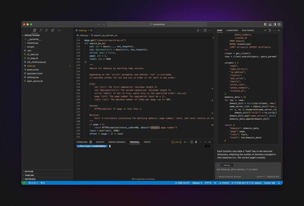 Cursor screenshot